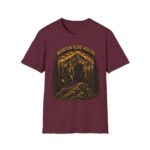 Mountain Blood Wild Soul T-Shirt — Retro Mountain Wolf Adventure Tee
