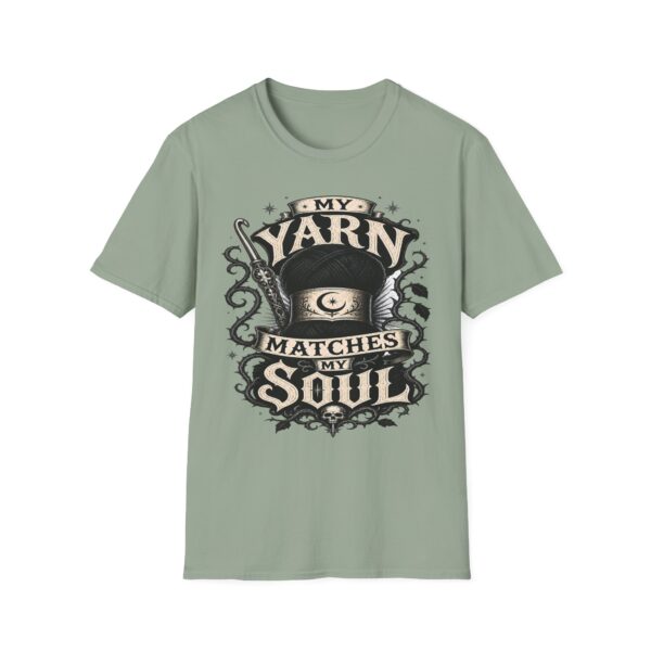 Witchy Knitting T-Shirt — "My Yarn Matches My Soul"