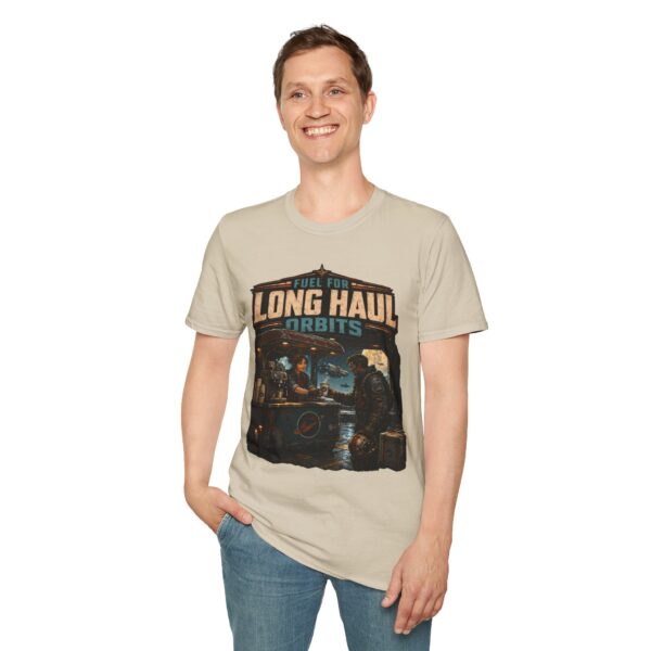 Long Haul Orbits T‑Shirt — Vintage Space Travel Graphic Tee ("Fuel for Long Haul Orbits")