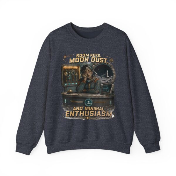 Room Key? Moon Dust and Minimal Enthusiasm Retro Space Crewneck