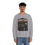 Long Haul Orbits Crewneck Sweatshirt — 'Fuel For Long Haul Orbits' Retro Space Café Design