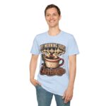 My Morning Voice Is Caffeinated T-Shirt — Coffee, Mic & Soundwave Vintage Tee