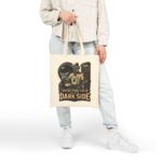 Tote Bag — “Serving Sunny-Side Up on the Dark Side” Retro Alien Diner Canvas Tote