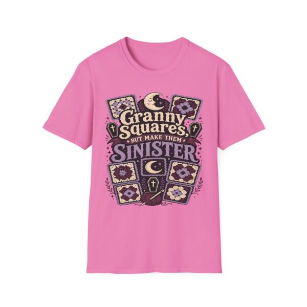 Granny Squares But Make Them Sinister T-Shirt — Gothic Crochet Retro Tee
