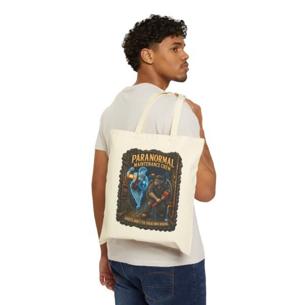 Paranormal Maintenance Crew Tote Bag — Ghost Hunter Utility Canvas Tote