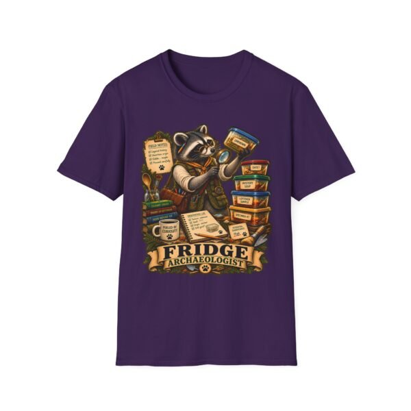 Fridge Archaeologist T-Shirt — Cute Raccoon Foodie Kitchen Tee