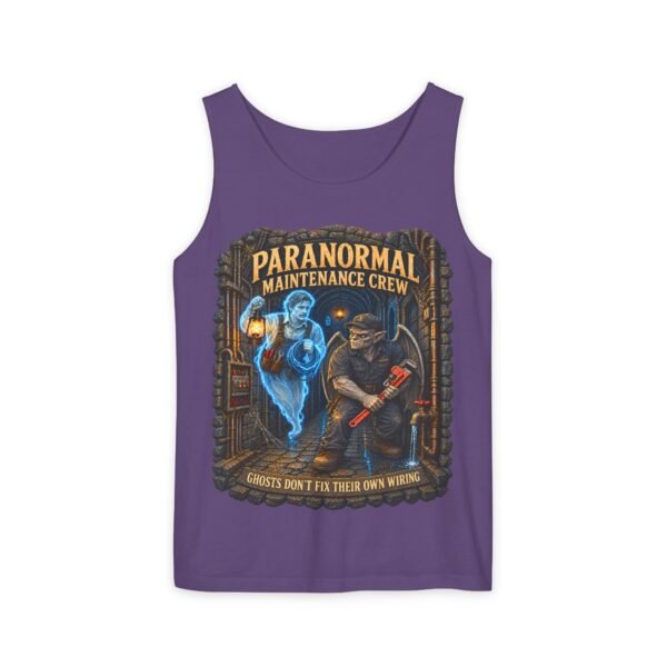 Paranormal Maintenance Crew Tank Top — "Ghosts Don’t Fix Their Own Wiring" Paranormal Repair Graphic
