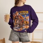 Titan Graveyard Crew Sweatshirt — Construction Equipment & Operator Graphic Crewneck