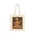 Moonrise Bakehouse Tote Bag — Halloween Skeleton Baker Canvas Grocery Tote