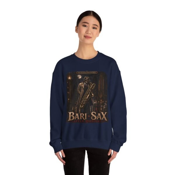 Bari-Sax Vintage Jazz Crewneck Sweatshirt