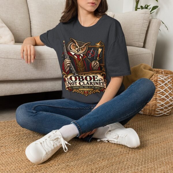 Owl Conductor T-Shirt — “Oboes Not Clarinets” Vintage Musician Tee