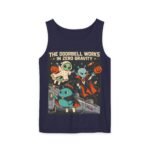 Alien Halloween Tank Top — “The Doorbell Works in Zero Gravity” Graphic