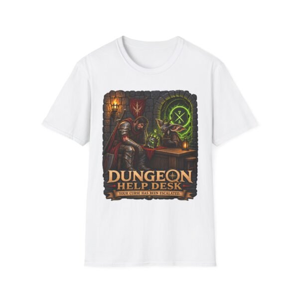 Dungeon Help Desk T-Shirt — Fantasy RPG Gaming Tee