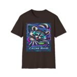 Midnight Cache Raid T‑Shirt — Neon Cyber Raccoon Graphic Tee