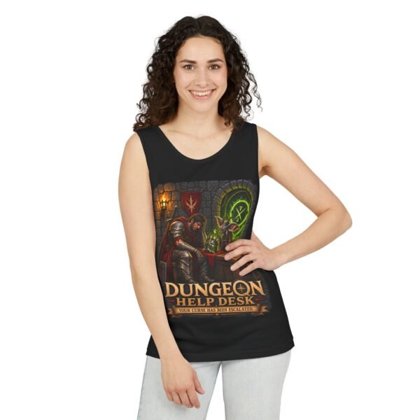 Dungeon Help Desk Tank Top — RPG Gamer Fantasy Graphic Tank