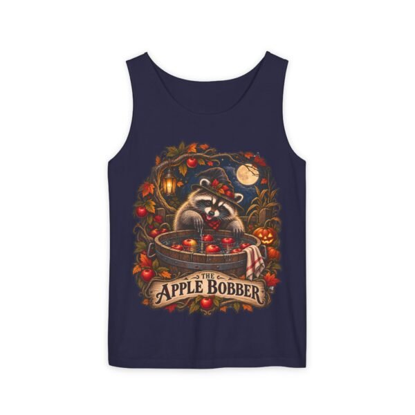 Tank Top — The Apple Bobber Raccoon Halloween Orchard Graphic