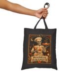 Moonrise Bakehouse Tote Bag — Halloween Skeleton Baker Canvas Grocery Tote