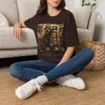 Night Shift Raccoon T-Shirt — Vintage Animal Illustration Tee
