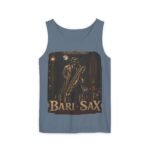 Bari-Sax Vintage Jazz Tank Top — Retro Saxophonist Graphic Music Tee