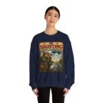 Birdwatching Crewneck Sweatshirt — “The Sighting Wasn’t in the Guide” Vintage Nature Graphic