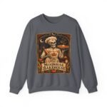 Moonrise Bakehouse Sweatshirt — Halloween Skeleton Baker Pullover