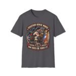 Spaceyard Repair Works T‑Shirt — Retro Astronaut Rat Graphic (Mag Boots On, Torch Lit)