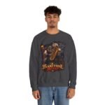 Baritone Beast Sweatshirt — Retro Jazz Saxophone Graphic Crewneck