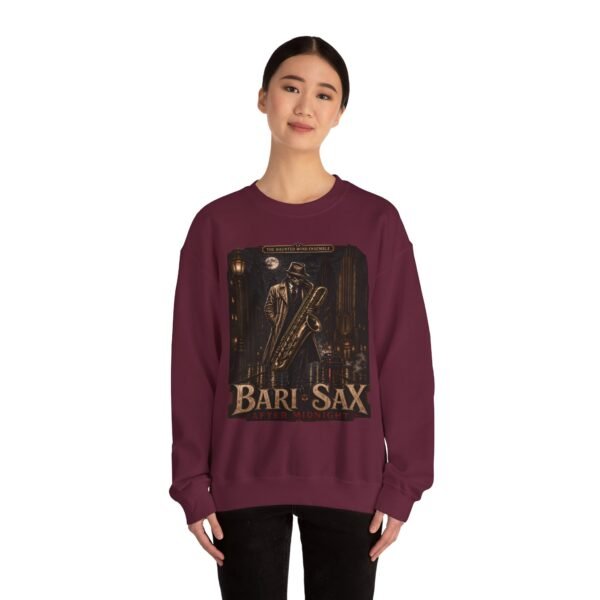 Bari-Sax Vintage Jazz Crewneck Sweatshirt