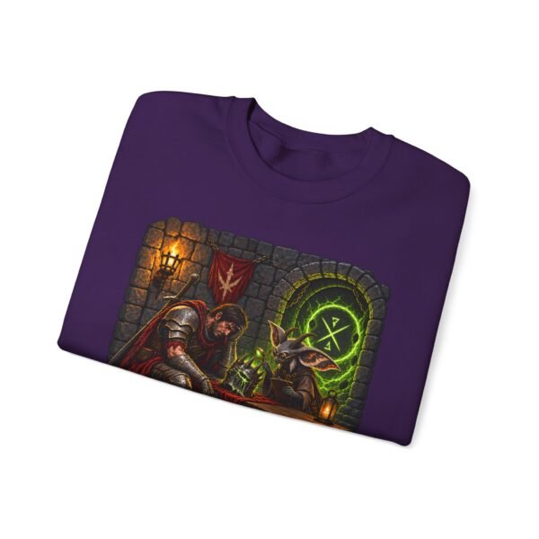Dungeon Help Desk Crewneck Sweatshirt — RPG Gamer Cozy Pullover
