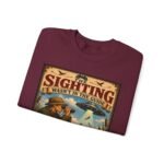 Birdwatching Crewneck Sweatshirt — “The Sighting Wasn’t in the Guide” Vintage Nature Graphic