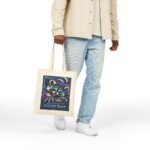 Midnight Cache Raid — Neon Cyber Raccoon Graphic Tote