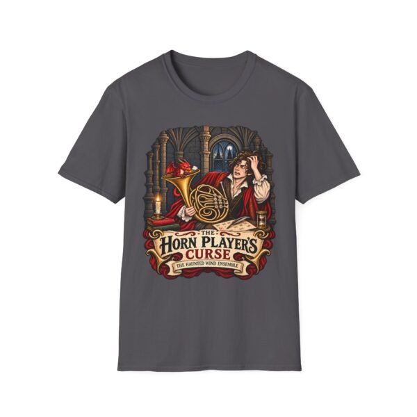 Horn Player's Curse T‑Shirt — Fantasy Bard Humor Tee