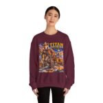 Titan Graveyard Crew Sweatshirt — Construction Equipment & Operator Graphic Crewneck
