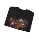 Baritone Beast Sweatshirt — Retro Jazz Saxophone Graphic Crewneck