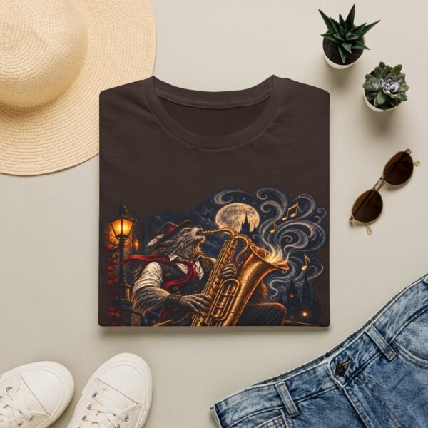 Baritone Beast T-Shirt — Vintage Jazz Saxophone Night Music Tee