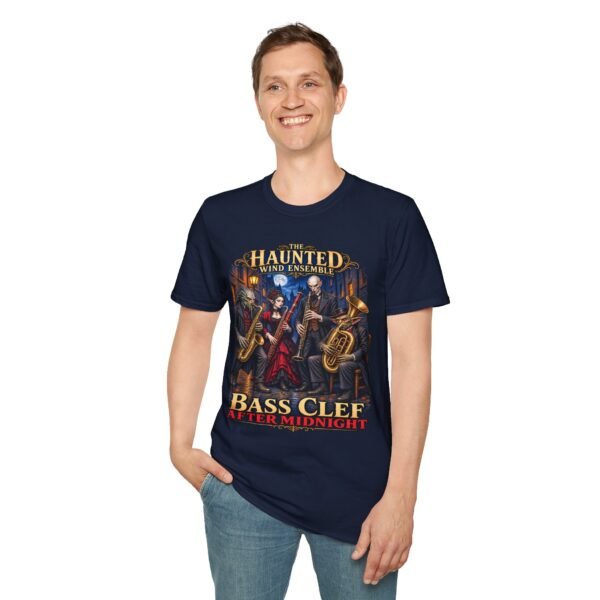 Haunted Wind Ensemble T-Shirt — "Bass Clef After Midnight" Gothic Band Tee