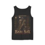 Bari-Sax Vintage Jazz Tank Top — Retro Saxophonist Graphic Music Tee