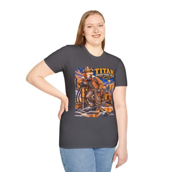 Titan Graveyard Crew T-Shirt — Retro Fox Pilot Graphic Tee