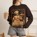 Moonrise Bakehouse Sweatshirt — Halloween Skeleton Baker Pullover