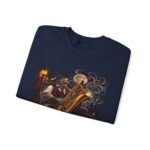 Baritone Beast Sweatshirt — Retro Jazz Saxophone Graphic Crewneck