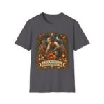 Groundskeeper Skull Halloween T-Shirt — “The Midnight Groundskeeper” Pumpkin Patch Tee