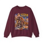 Titan Graveyard Crew Sweatshirt — Construction Equipment & Operator Graphic Crewneck