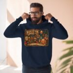 Squonk Rustic Cabin Hoodie — Vintage Forest Creature Halloween Pullover