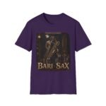 Bari-Sax Jazz T-Shirt — Vintage Haunted Jazzman Graphic Tee