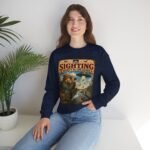 Birdwatching Crewneck Sweatshirt — “The Sighting Wasn’t in the Guide” Vintage Nature Graphic