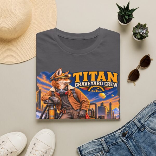 Titan Graveyard Crew T-Shirt — Retro Fox Pilot Graphic Tee