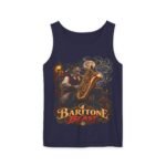 Baritone Beast Tank Top — Vintage Jazz Saxophone Musician Graphic