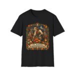 Groundskeeper Skull Halloween T-Shirt — “The Midnight Groundskeeper” Pumpkin Patch Tee