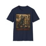 Night Shift Raccoon T-Shirt — Vintage Animal Illustration Tee