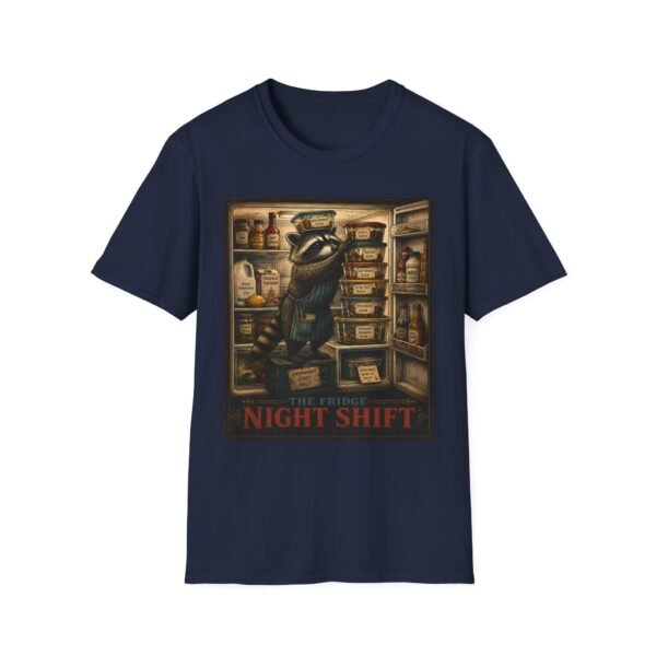 Night Shift Raccoon T-Shirt — Vintage Animal Illustration Tee
